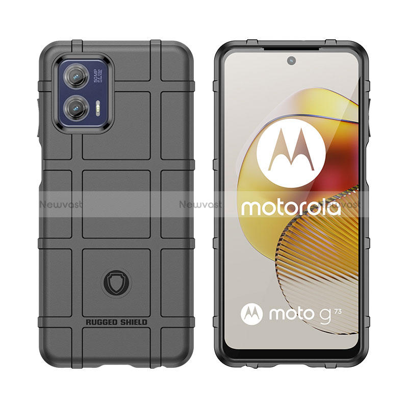 Ultra-thin Silicone Gel Soft Case 360 Degrees Cover J01S for Motorola Moto G73 5G