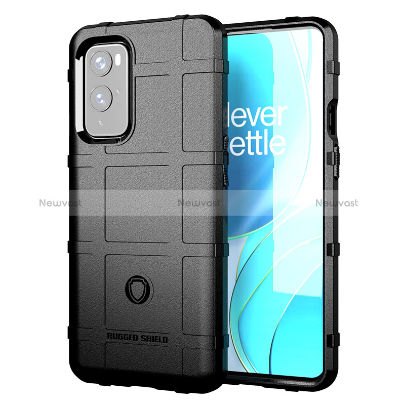 Ultra-thin Silicone Gel Soft Case 360 Degrees Cover J01S for OnePlus 9 5G Black