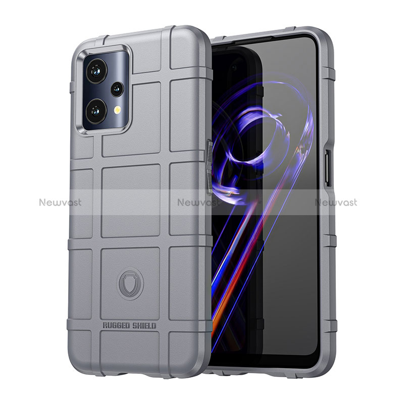 Ultra-thin Silicone Gel Soft Case 360 Degrees Cover J01S for Realme 9 5G Gray