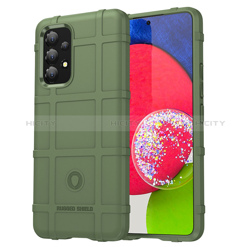 Ultra-thin Silicone Gel Soft Case 360 Degrees Cover J01S for Samsung Galaxy A53 5G Green