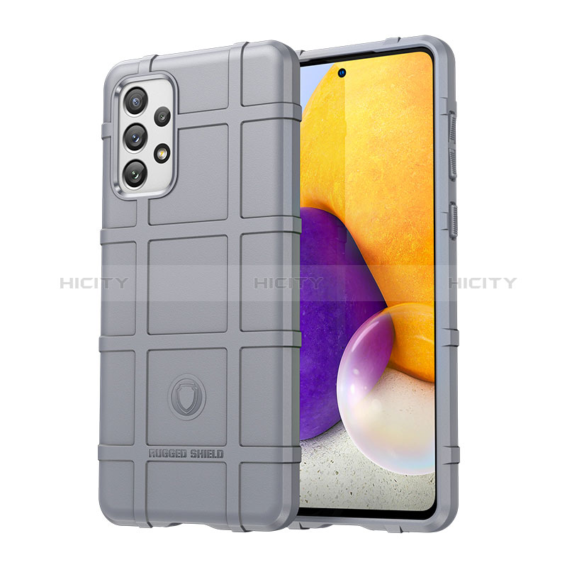 Ultra-thin Silicone Gel Soft Case 360 Degrees Cover J01S for Samsung Galaxy A73 5G Gray