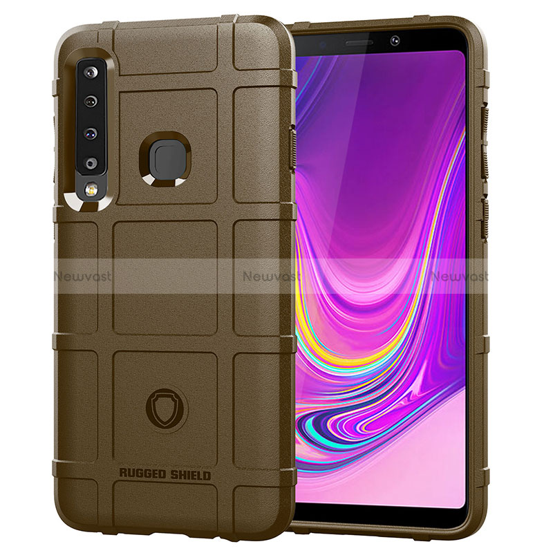 Ultra-thin Silicone Gel Soft Case 360 Degrees Cover J01S for Samsung Galaxy A9 (2018) A920 Brown