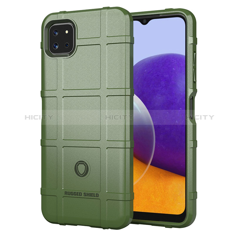 Ultra-thin Silicone Gel Soft Case 360 Degrees Cover J01S for Samsung Galaxy F42 5G Green