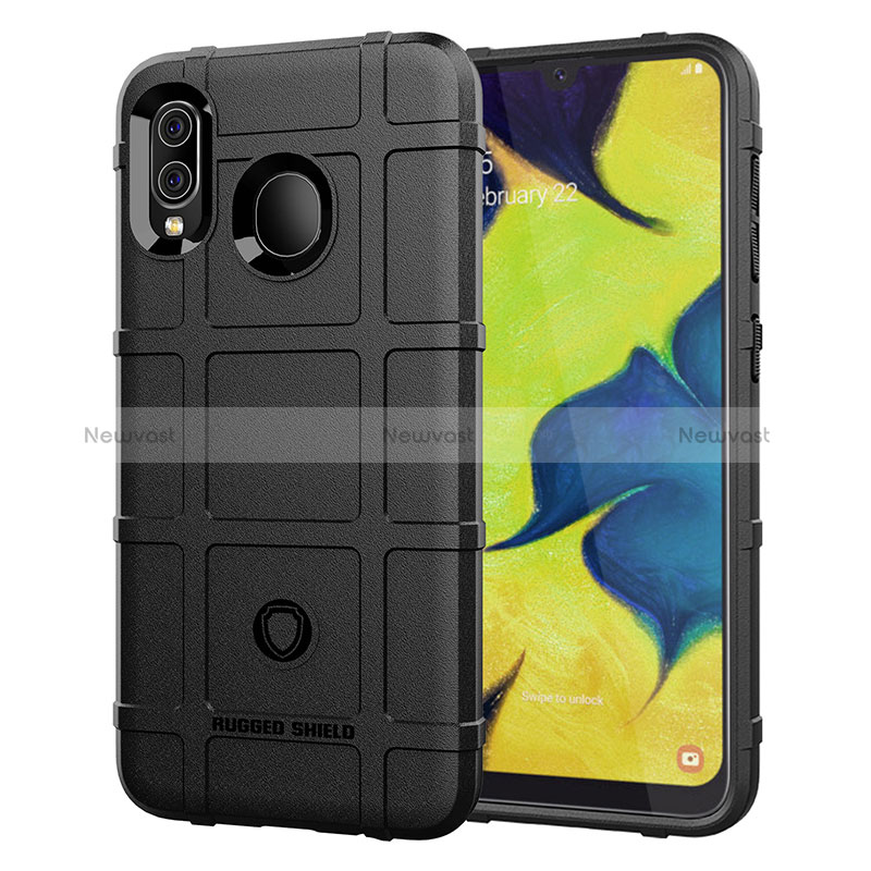 Ultra-thin Silicone Gel Soft Case 360 Degrees Cover J01S for Samsung Galaxy M10S Black