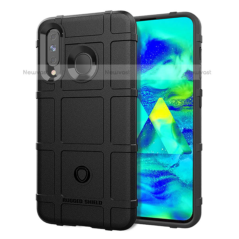 Ultra-thin Silicone Gel Soft Case 360 Degrees Cover J01S for Samsung Galaxy M40 Black