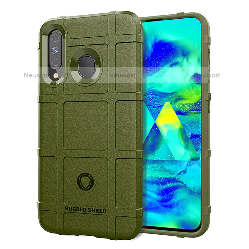 Ultra-thin Silicone Gel Soft Case 360 Degrees Cover J01S for Samsung Galaxy M40 Green