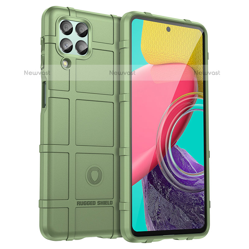 Ultra-thin Silicone Gel Soft Case 360 Degrees Cover J01S for Samsung Galaxy M53 5G Green