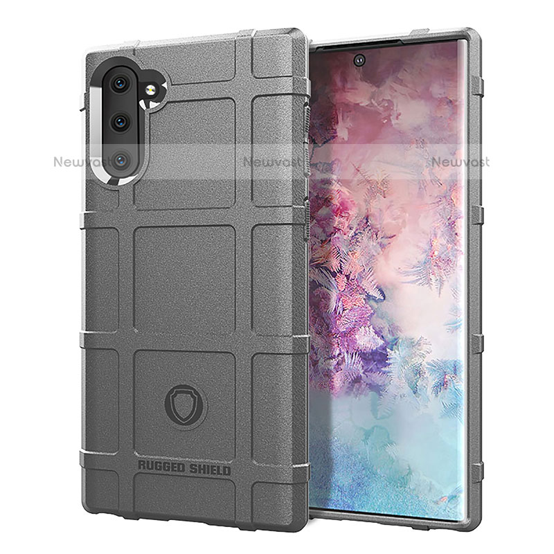 Ultra-thin Silicone Gel Soft Case 360 Degrees Cover J01S for Samsung Galaxy Note 10 5G Gray