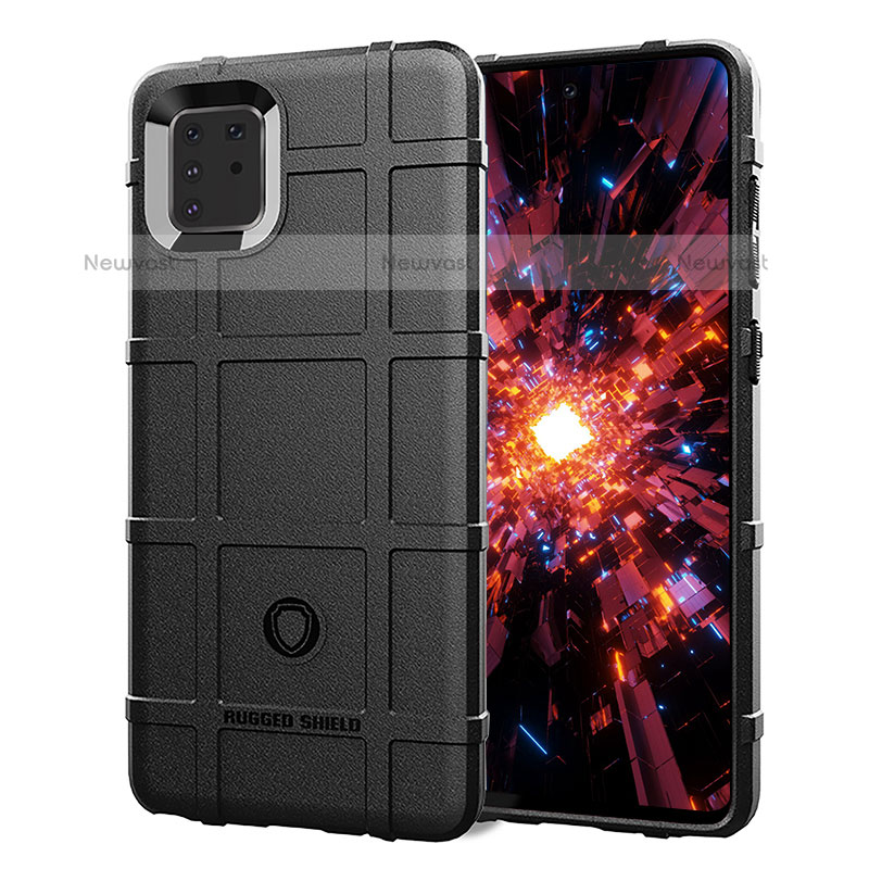 Ultra-thin Silicone Gel Soft Case 360 Degrees Cover J01S for Samsung Galaxy Note 10 Lite Black