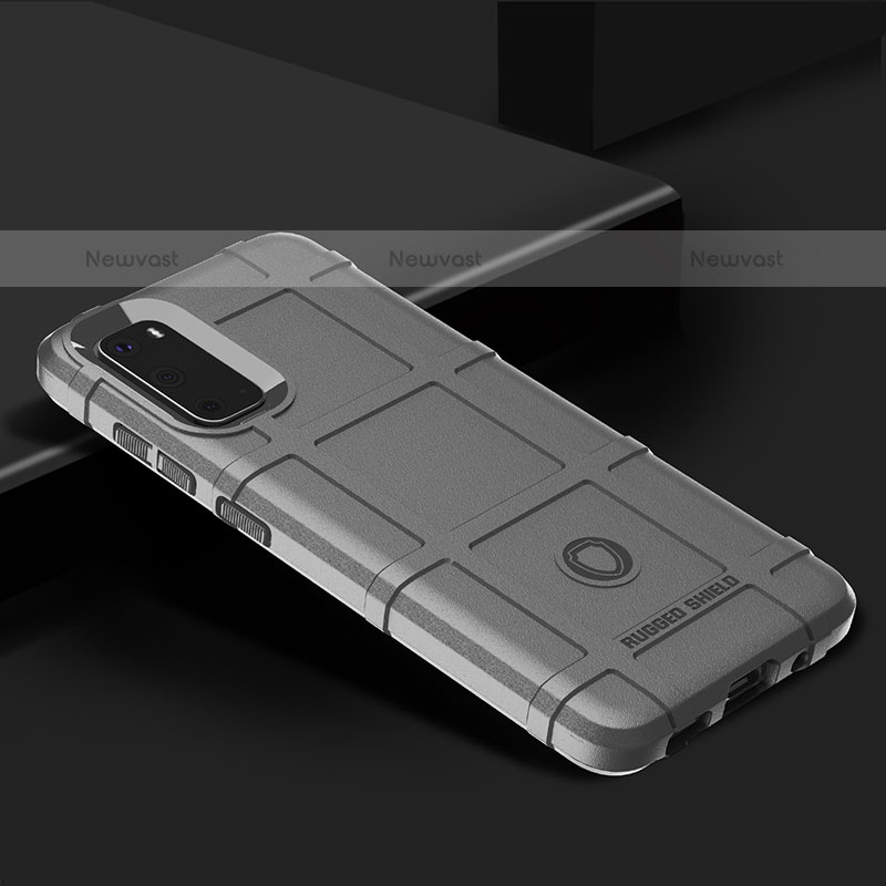 Ultra-thin Silicone Gel Soft Case 360 Degrees Cover J01S for Samsung Galaxy S20 5G Gray