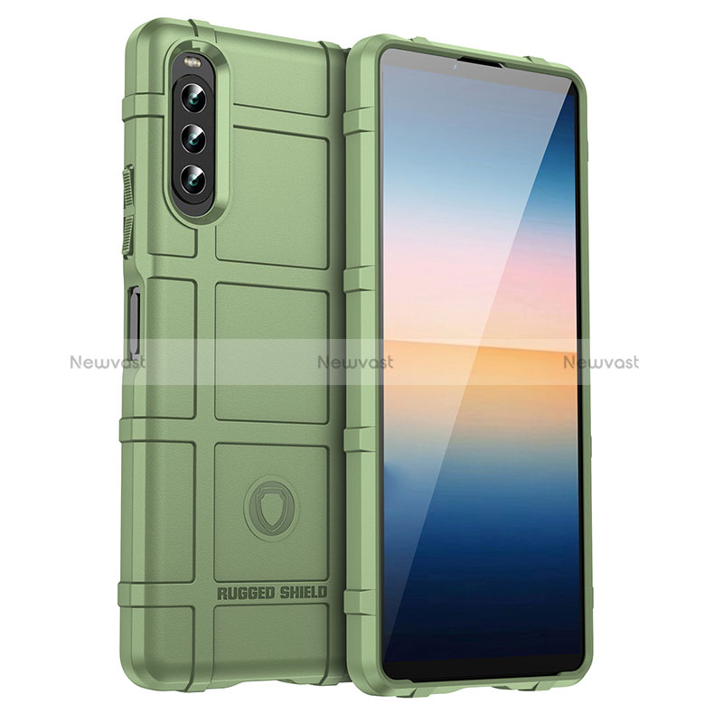 Ultra-thin Silicone Gel Soft Case 360 Degrees Cover J01S for Sony Xperia 10 IV Green