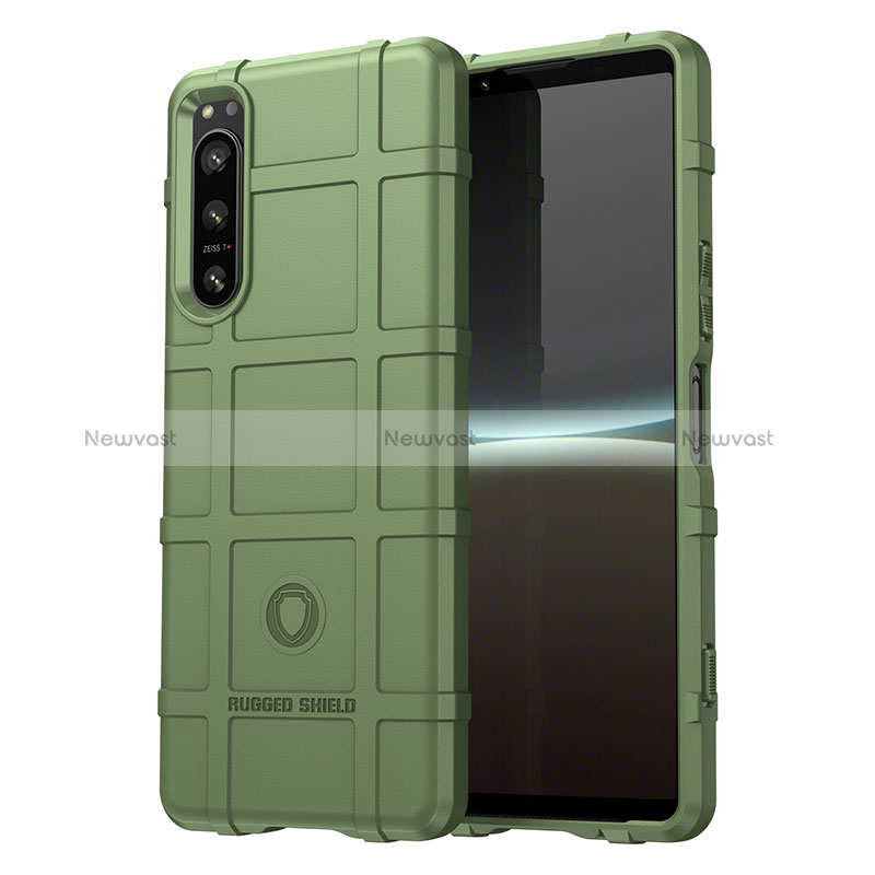 Ultra-thin Silicone Gel Soft Case 360 Degrees Cover J01S for Sony Xperia 5 IV Green