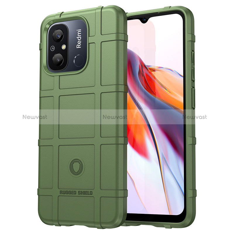 Ultra-thin Silicone Gel Soft Case 360 Degrees Cover J01S for Xiaomi Poco C55 Green