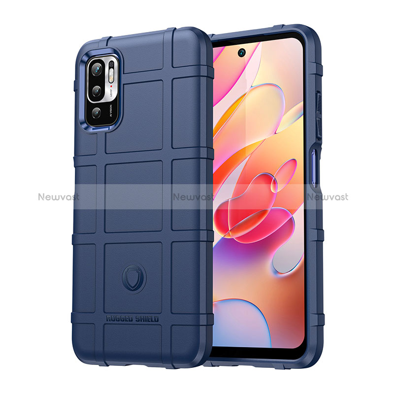 Ultra-thin Silicone Gel Soft Case 360 Degrees Cover J01S for Xiaomi POCO M3 Pro 5G Blue