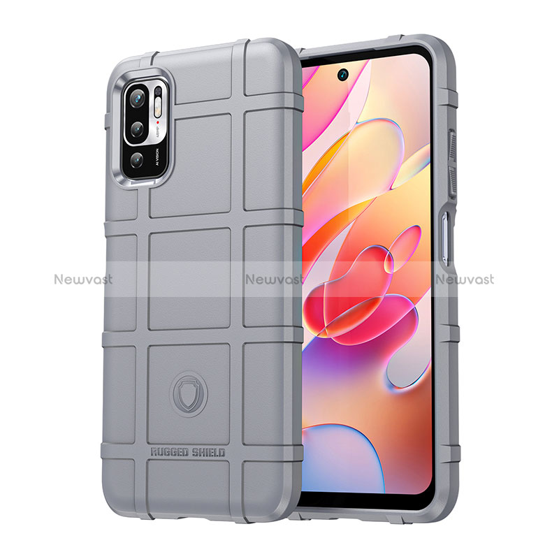 Ultra-thin Silicone Gel Soft Case 360 Degrees Cover J01S for Xiaomi POCO M3 Pro 5G Gray