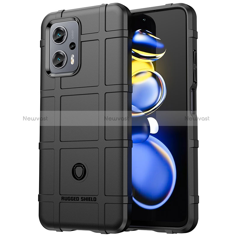 Ultra-thin Silicone Gel Soft Case 360 Degrees Cover J01S for Xiaomi Poco X4 GT 5G Black