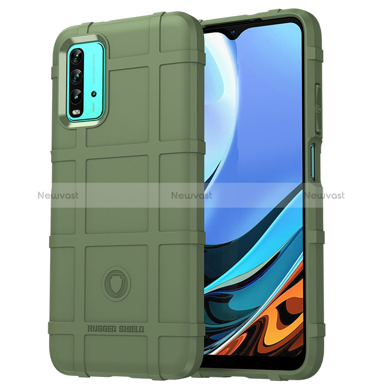 Ultra-thin Silicone Gel Soft Case 360 Degrees Cover J01S for Xiaomi Redmi 9 Power Green