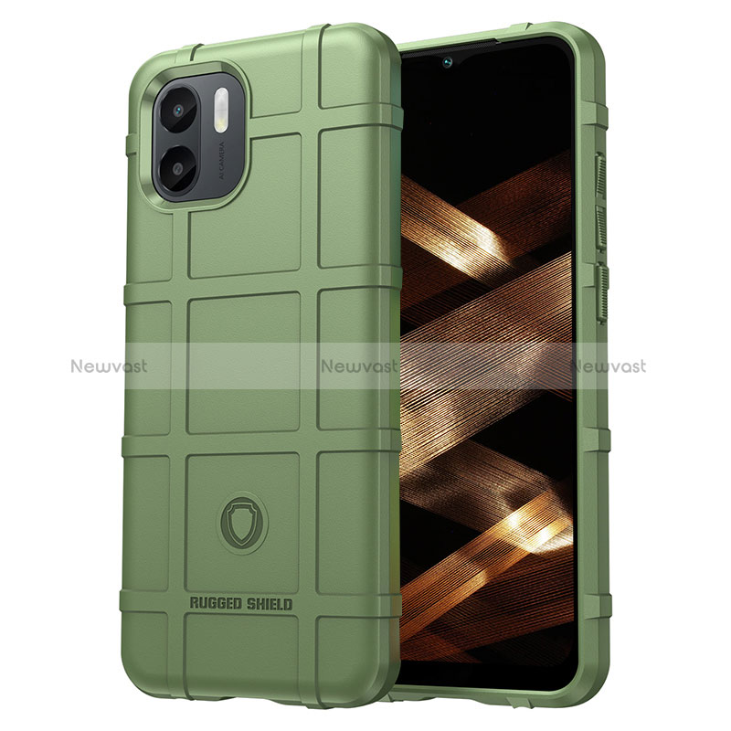 Ultra-thin Silicone Gel Soft Case 360 Degrees Cover J01S for Xiaomi Redmi A2 Green