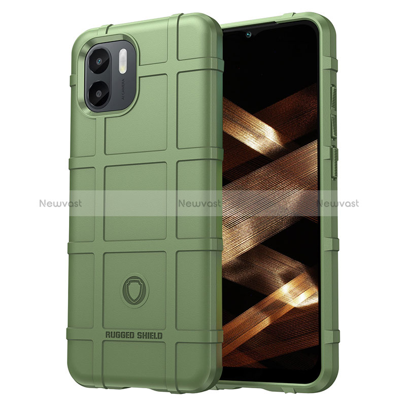 Ultra-thin Silicone Gel Soft Case 360 Degrees Cover J01S for Xiaomi Redmi A2 Plus Green