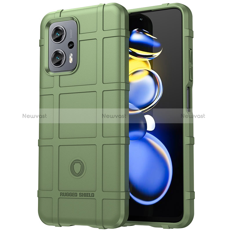 Ultra-thin Silicone Gel Soft Case 360 Degrees Cover J01S for Xiaomi Redmi K50i 5G Green