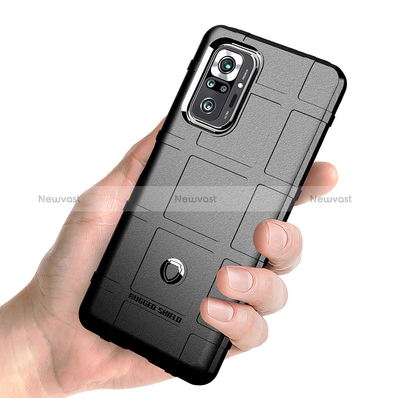 Ultra-thin Silicone Gel Soft Case 360 Degrees Cover J01S for Xiaomi Redmi Note 10 Pro 4G