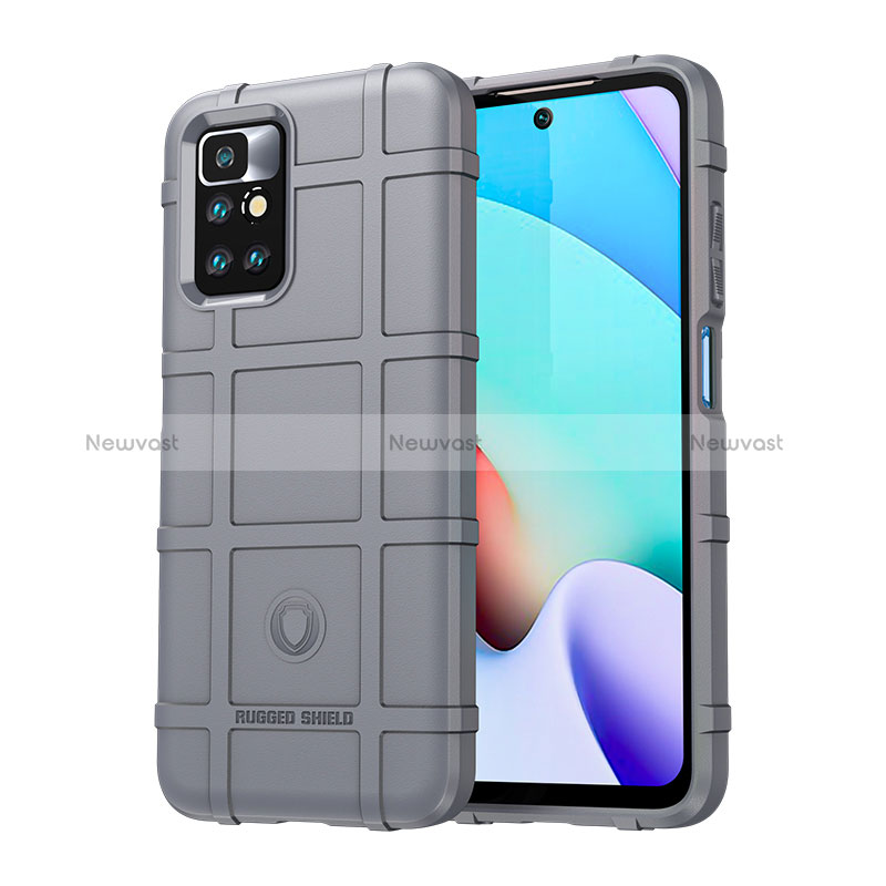 Ultra-thin Silicone Gel Soft Case 360 Degrees Cover J01S for Xiaomi Redmi Note 11 4G (2021) Gray
