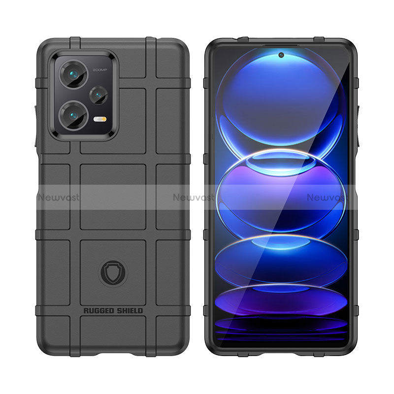 Ultra-thin Silicone Gel Soft Case 360 Degrees Cover J01S for Xiaomi Redmi Note 12 Pro+ Plus 5G