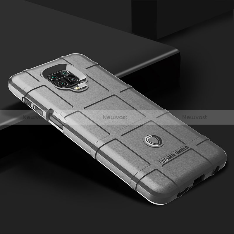 Ultra-thin Silicone Gel Soft Case 360 Degrees Cover J01S for Xiaomi Redmi Note 9S Gray