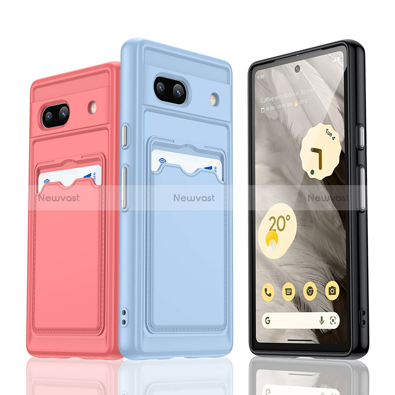 Ultra-thin Silicone Gel Soft Case 360 Degrees Cover J02S for Google Pixel 7a 5G