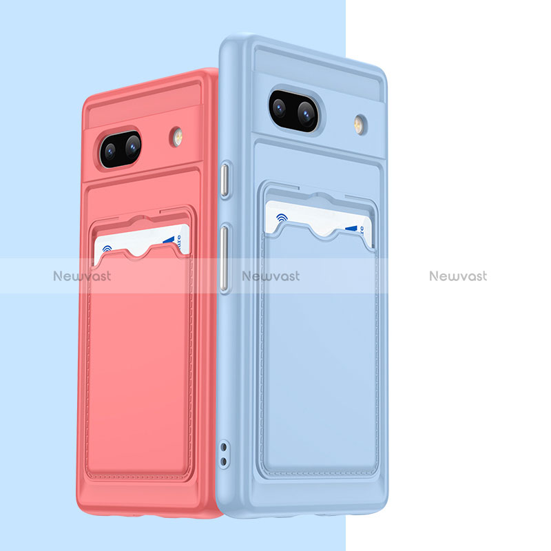 Ultra-thin Silicone Gel Soft Case 360 Degrees Cover J02S for Google Pixel 7a 5G