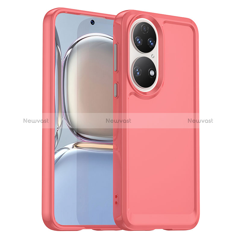 Ultra-thin Silicone Gel Soft Case 360 Degrees Cover J02S for Huawei P50 Pro