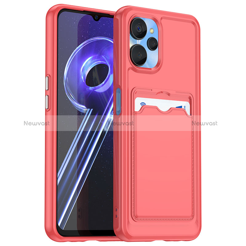 Ultra-thin Silicone Gel Soft Case 360 Degrees Cover J02S for Realme 10T 5G Red