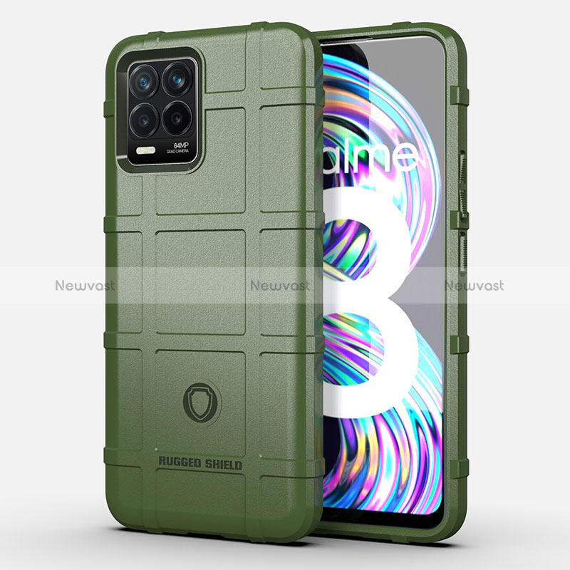 Ultra-thin Silicone Gel Soft Case 360 Degrees Cover J02S for Realme 8 Pro Green