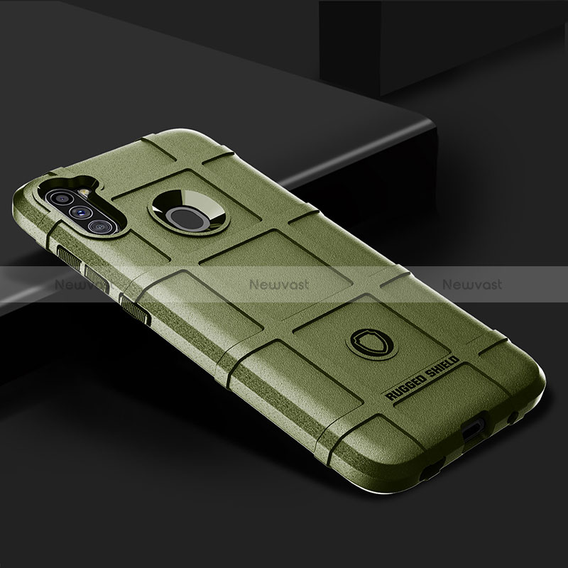 Ultra-thin Silicone Gel Soft Case 360 Degrees Cover J02S for Samsung Galaxy A11 Green