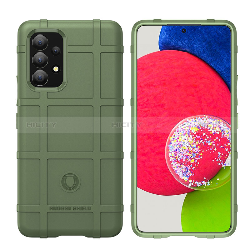 Ultra-thin Silicone Gel Soft Case 360 Degrees Cover J02S for Samsung Galaxy A53 5G Green