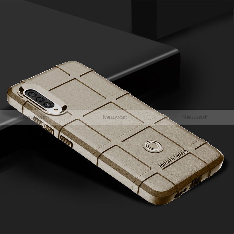 Ultra-thin Silicone Gel Soft Case 360 Degrees Cover J02S for Samsung Galaxy A90 5G Brown