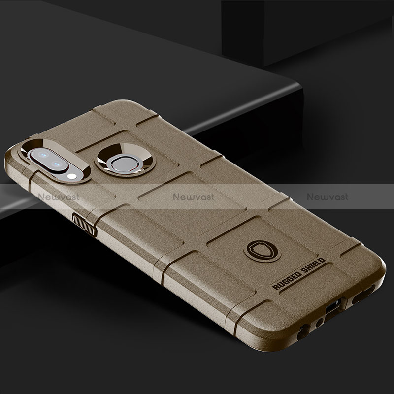 Ultra-thin Silicone Gel Soft Case 360 Degrees Cover J02S for Samsung Galaxy M01s Brown