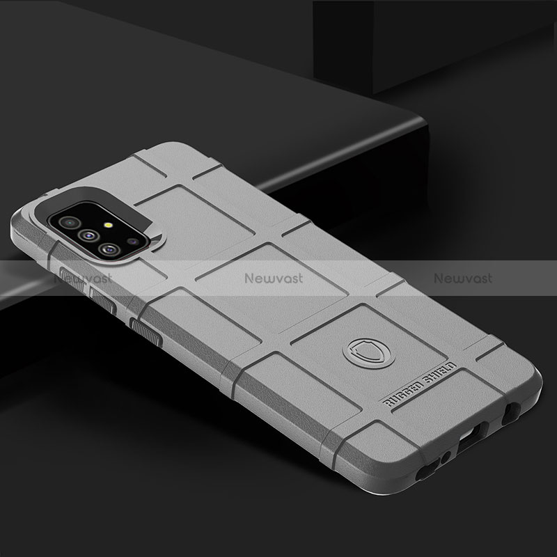 Ultra-thin Silicone Gel Soft Case 360 Degrees Cover J02S for Samsung Galaxy M40S Gray