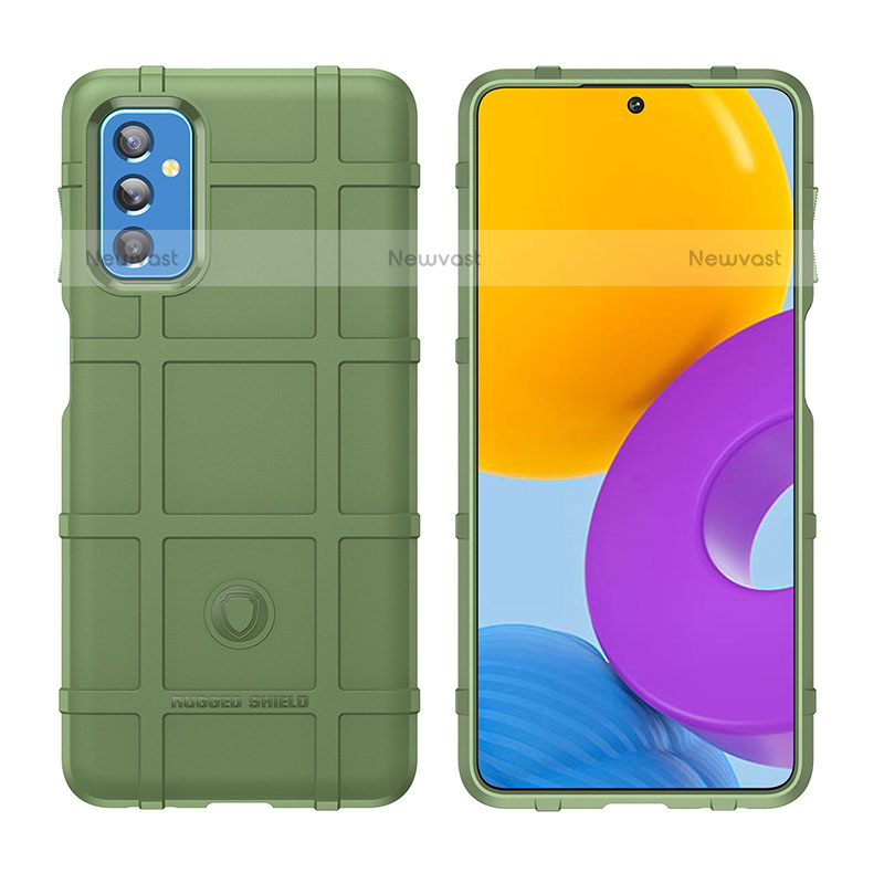 Ultra-thin Silicone Gel Soft Case 360 Degrees Cover J02S for Samsung Galaxy M52 5G Green