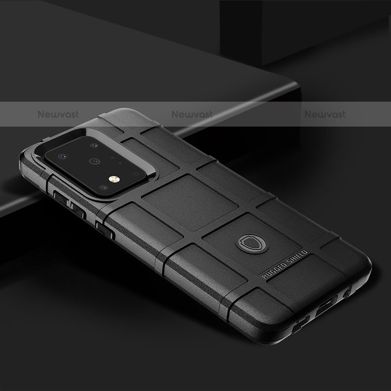 Ultra-thin Silicone Gel Soft Case 360 Degrees Cover J02S for Samsung Galaxy S20 Ultra Black