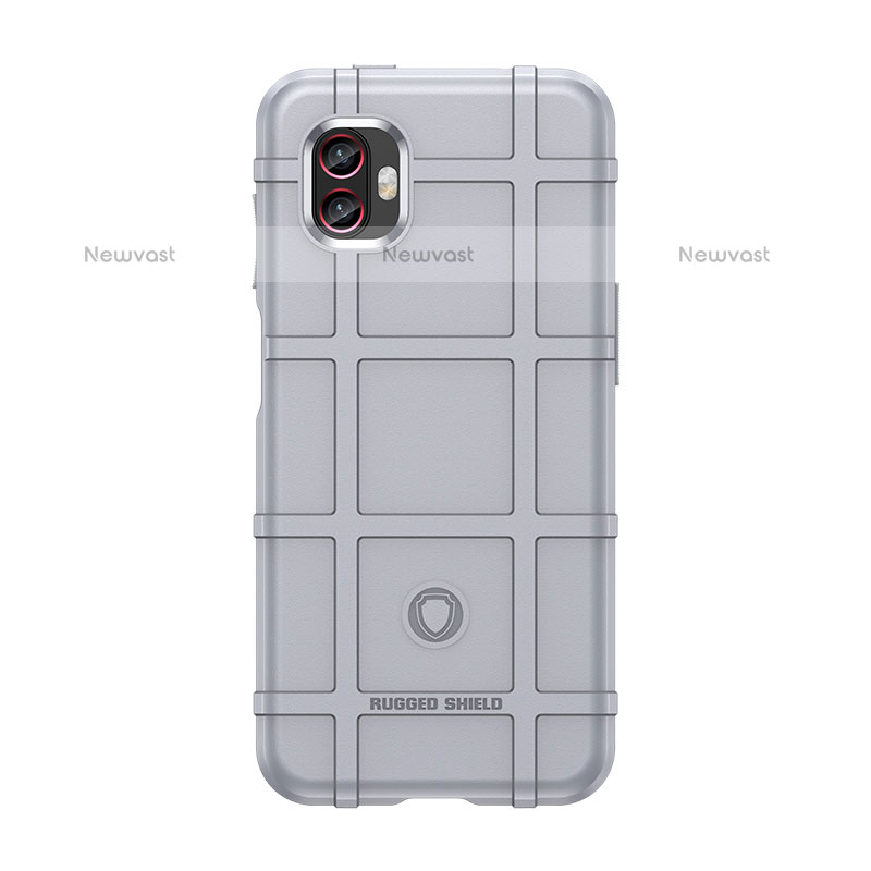 Ultra-thin Silicone Gel Soft Case 360 Degrees Cover J02S for Samsung Galaxy Xcover Pro 2 5G Gray