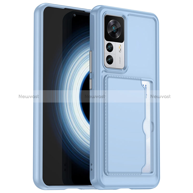 Ultra-thin Silicone Gel Soft Case 360 Degrees Cover J02S for Xiaomi Mi 12T Pro 5G Blue