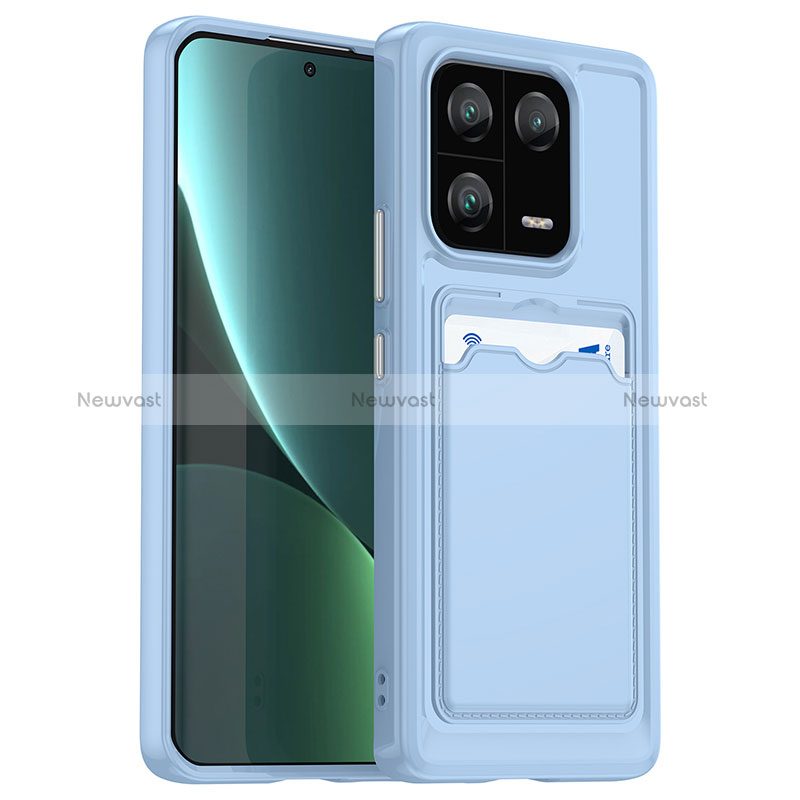 Ultra-thin Silicone Gel Soft Case 360 Degrees Cover J02S for Xiaomi Mi 13 Pro 5G Blue