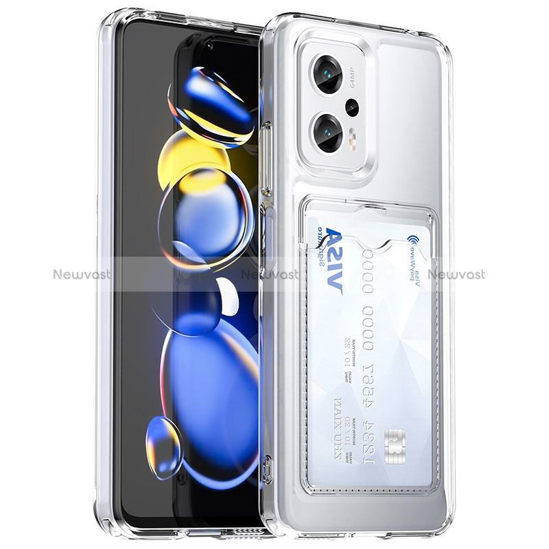 Ultra-thin Silicone Gel Soft Case 360 Degrees Cover J02S for Xiaomi Poco X4 GT 5G Clear