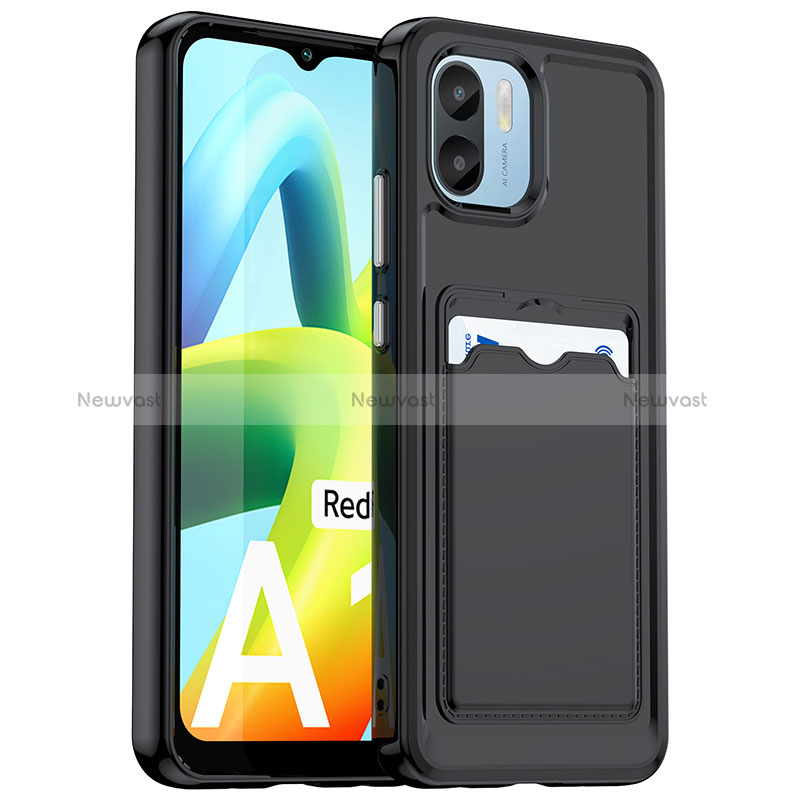 Ultra-thin Silicone Gel Soft Case 360 Degrees Cover J02S for Xiaomi Redmi A1 Black