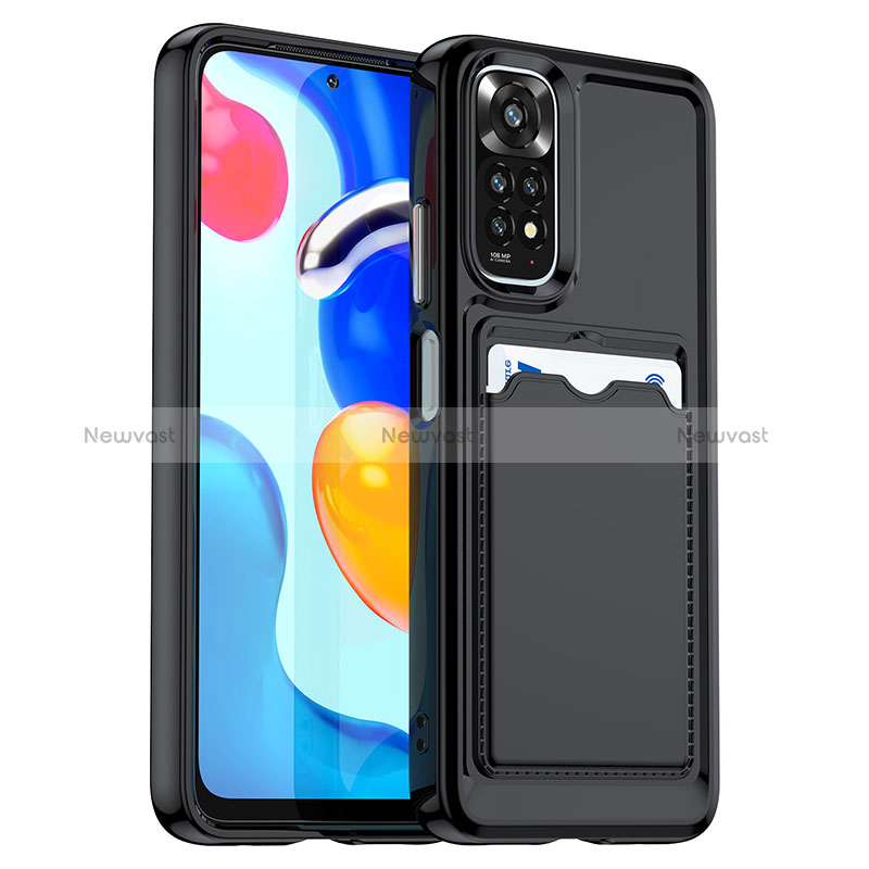 Ultra-thin Silicone Gel Soft Case 360 Degrees Cover J02S for Xiaomi Redmi Note 11 4G (2022) Black