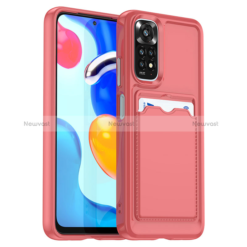 Ultra-thin Silicone Gel Soft Case 360 Degrees Cover J02S for Xiaomi Redmi Note 11 4G (2022) Red