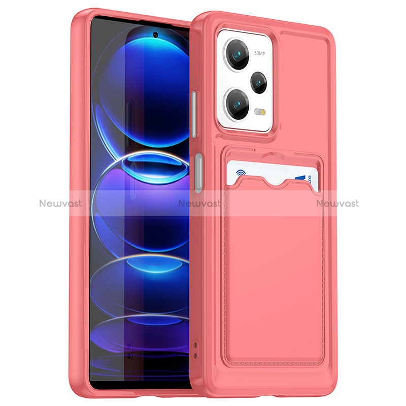 Ultra-thin Silicone Gel Soft Case 360 Degrees Cover J02S for Xiaomi Redmi Note 12 5G Red