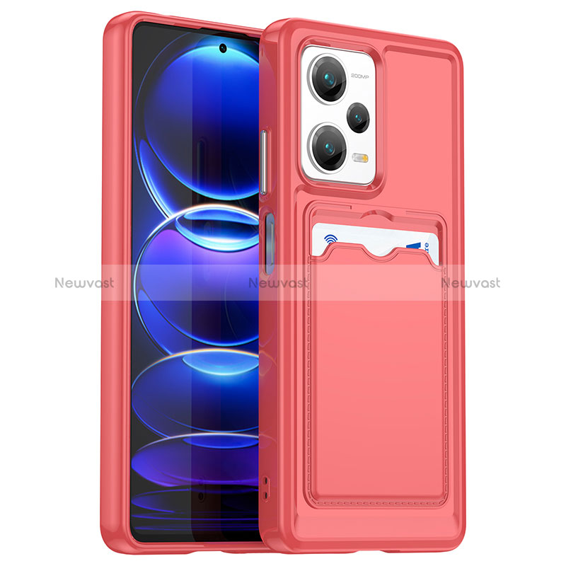 Ultra-thin Silicone Gel Soft Case 360 Degrees Cover J02S for Xiaomi Redmi Note 12 Explorer Red