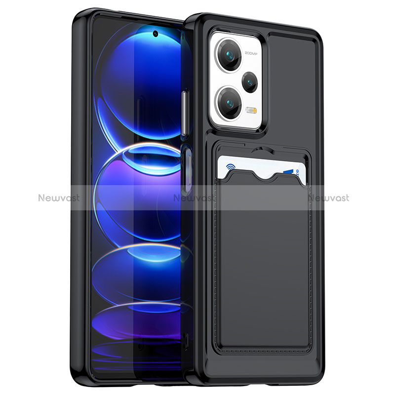 Ultra-thin Silicone Gel Soft Case 360 Degrees Cover J02S for Xiaomi Redmi Note 12 Pro+ Plus 5G Black